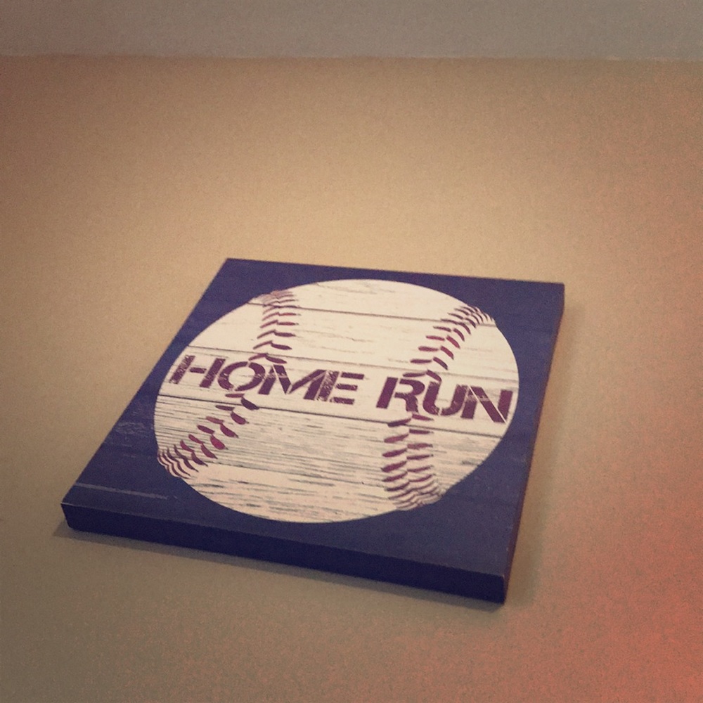 Boys Baseball And Football Wall Canvas